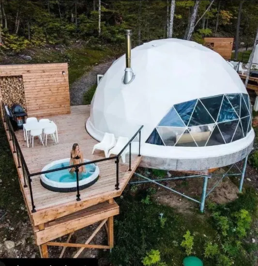 Outdoor Camping Doppelzimmer Home Clear Hotel Party Kuppelzelt zu vermieten