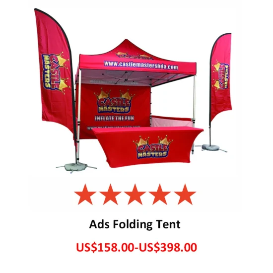 Kundenspezifische Outdoor-Promotion-Messe-Werbung, faltbares Festzelt mit Überdachung, Pavillon-Zelt