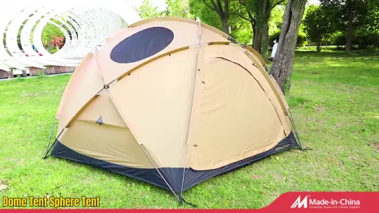 Luxuriöses, verstellbares, individuelles Outdoor-Camping-Sonnenschutz-Kuppelkugelzelt